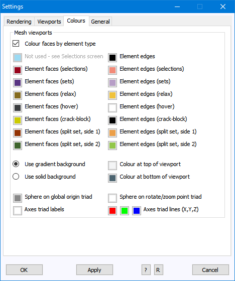 GUI v8.3-1 Settings - Colours tab