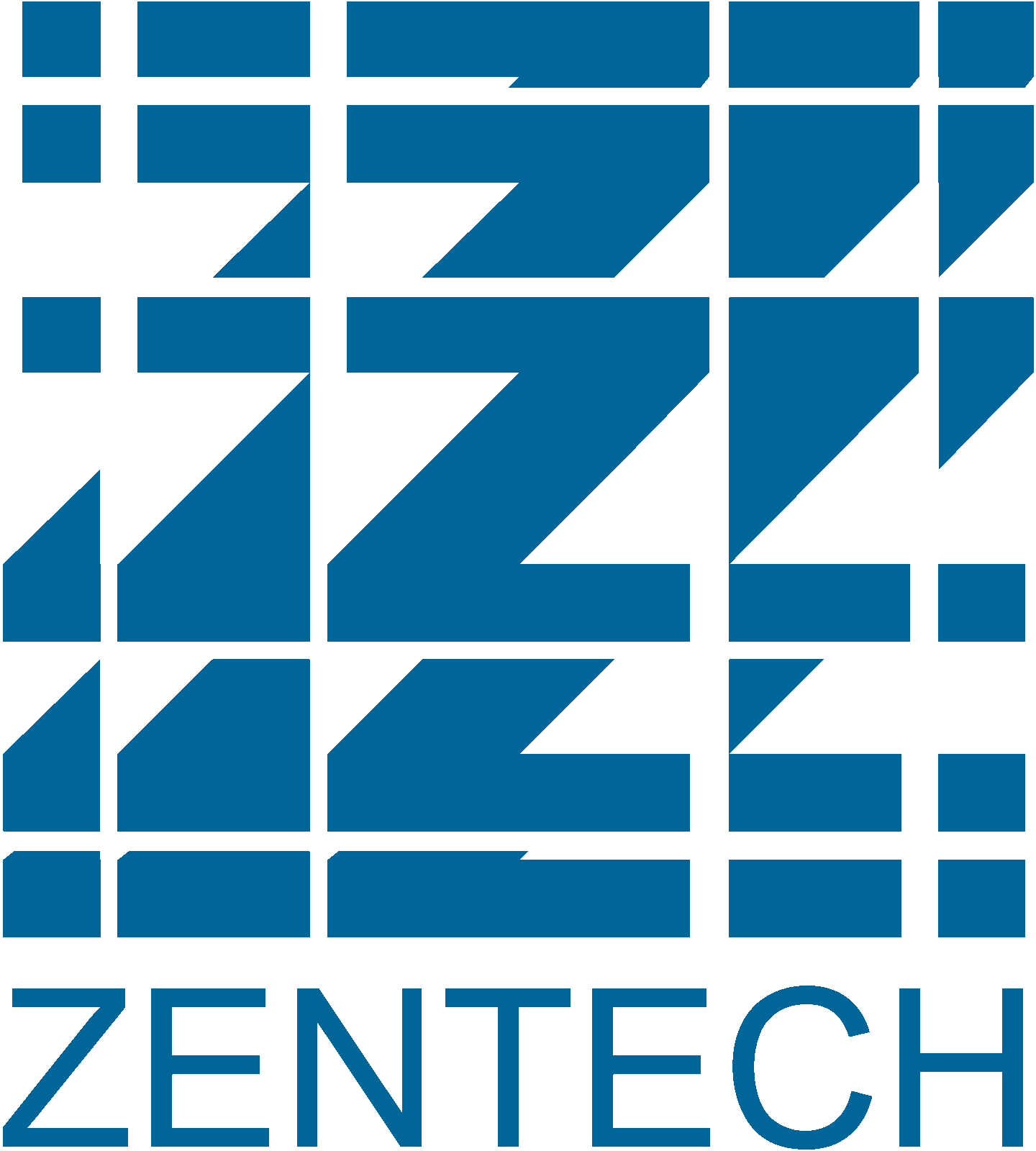 Zentech logo blue